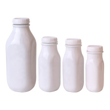 8oz 12oz 13oz 32oz white square fresh milk juice glass bottle with cap